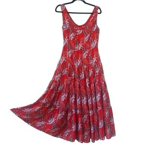 NWOT TRISTAN RED FLORAL MAXI DRESS